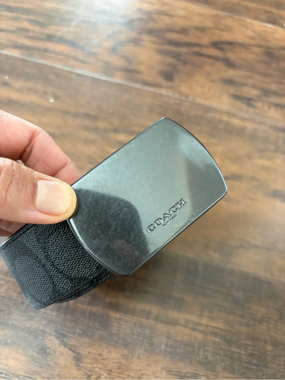 Coach logo belt 42” Large